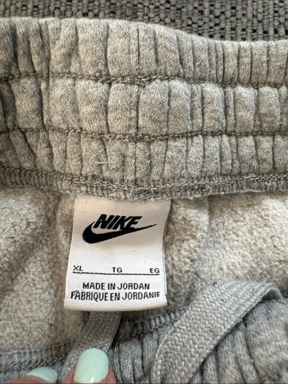 Nike Grey Men's Fleece Jogger Sweatpants